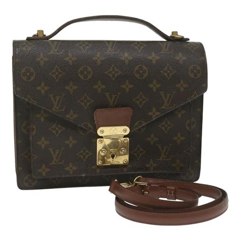 LOUIS VUITTON Monogram Monceau Hand Bag M51185 LV 